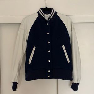 Nike Lab x Sacai leather destroyer bomber jacket